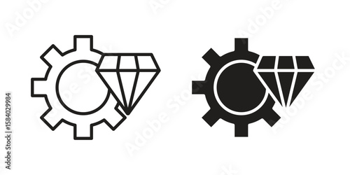 Operational excellence icon concept for infographic, website or app.