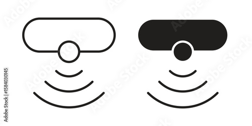Motion sensor icon concept for infographic, website or app.