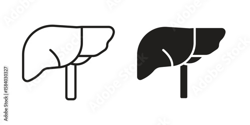 Liver icon concept for infographic, website or app.