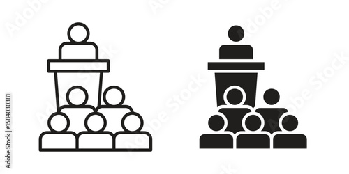 Lecture icon concept for infographic, website or app.