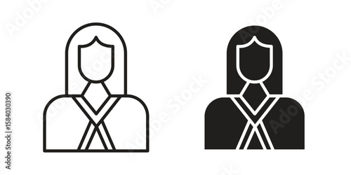 Lawyer icon concept for infographic, website or app.