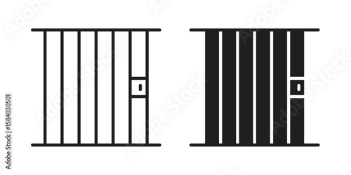 Jail icon concept for infographic, website or app.