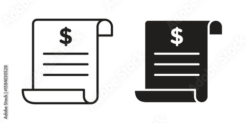 Invoice icon concept for infographic, website or app.