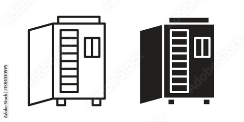 Infrared heat cabin icon concept for infographic, website or app.
