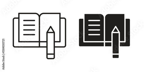 Homework icon concept for infographic, website or app.