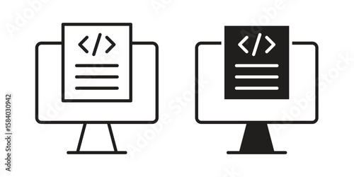 Front end icon concept for infographic, website or app.