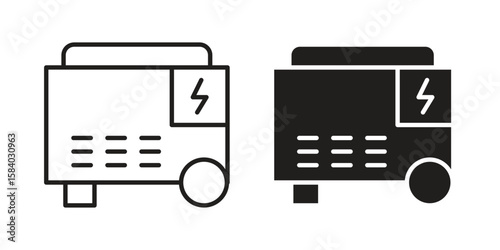 Generator icon concept for infographic, website or app.