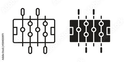 Foosball icon concept for infographic, website or app.