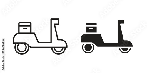 Food delivery icon concept for infographic, website or app.