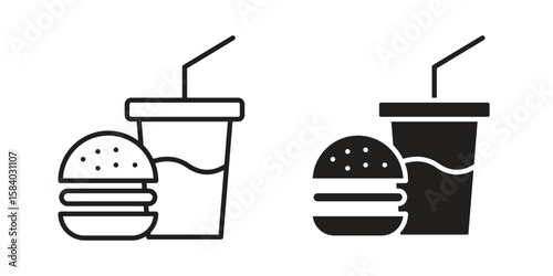 Fast food icon concept for infographic, website or app.