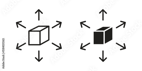 Distribution box icon concept for infographic, website or app.