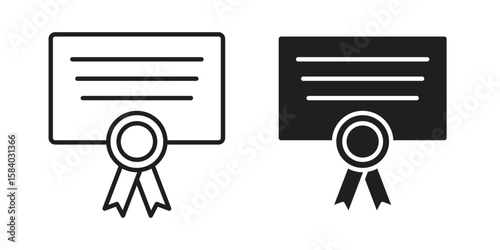 Diploma icon concept for infographic, website or app.