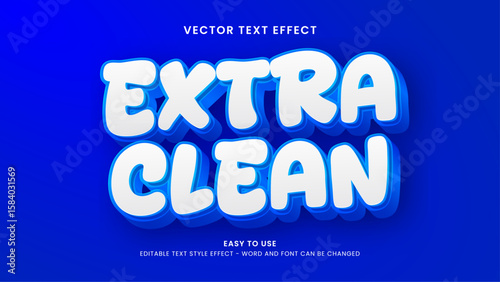 extra clean editable text effect