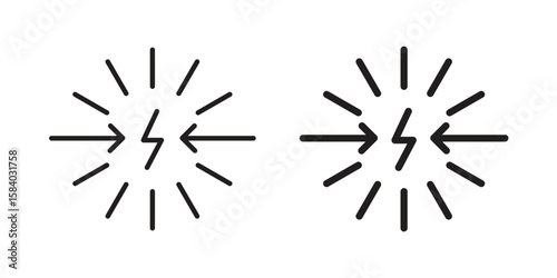 Conflict icon concept for infographic, website or app.