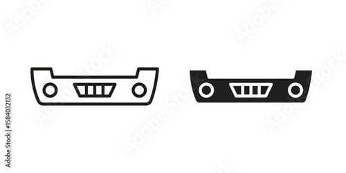 Car bumper icon concept for infographic, website or app.
