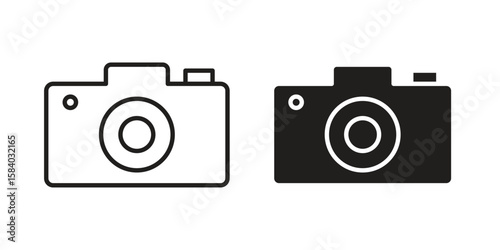 Camera icon concept for infographic, website or app.
