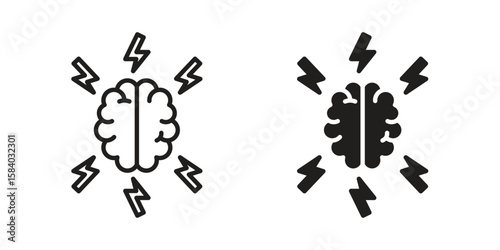Brainstorm icon concept for infographic, website or app.