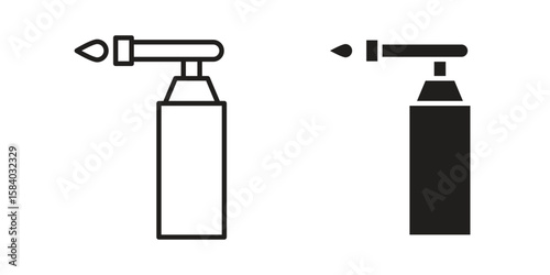 Blowtorch icon concept for infographic, website or app.