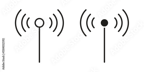 Antenna icon concept for infographic, website or app.