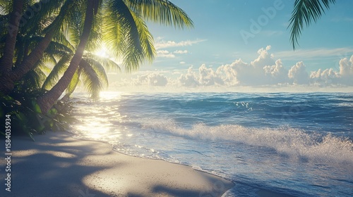 palm trees on the beach