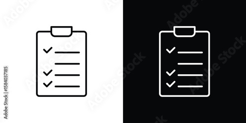 Survey icon Logo Template. lianer pictogram set.