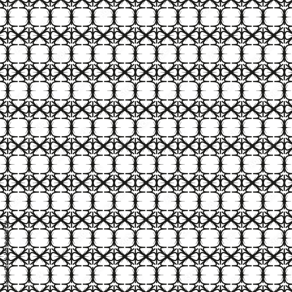 Fototapeta premium Interconnected diamonds pattern. Geometric link texture. Abstract chain background. Vector endless illustration