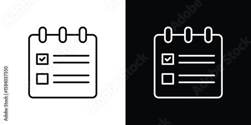 Reservation icon Logo Template. lianer pictogram set.