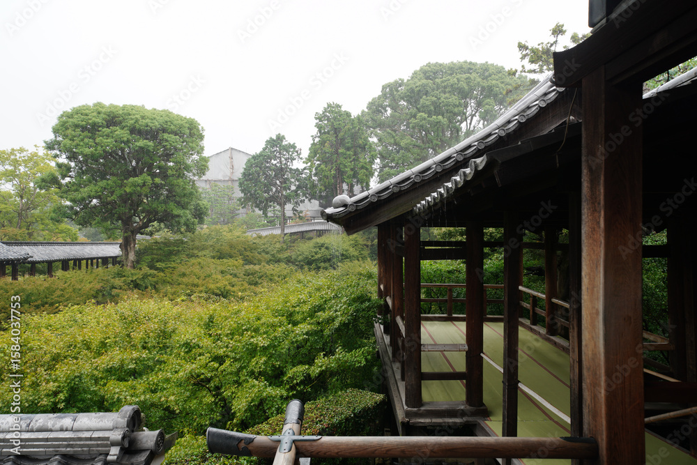 京都東福寺の本坊庭園の風景 京都東福寺の本坊庭園の風景