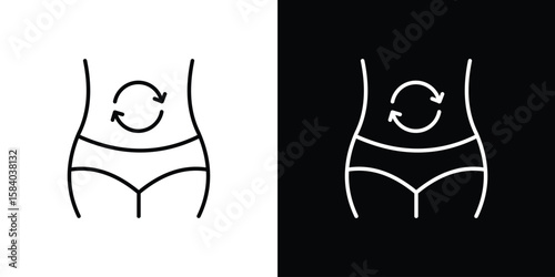 Metabolism icon Logo Template. lianer pictogram set.