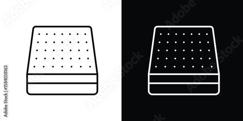 Mattress icon Logo Template. lianer pictogram set.