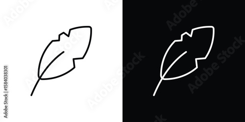 Light weight icon Logo Template. lianer pictogram set.