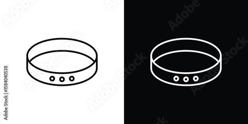 Fotografi Bracelet icon Logo Template. lianer pictogram set.