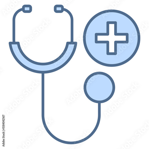 Medical Blue Icon Element For Design