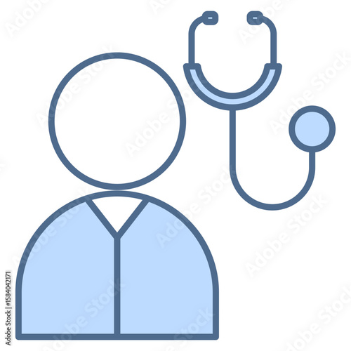 Doctor Blue Icon Element For Design