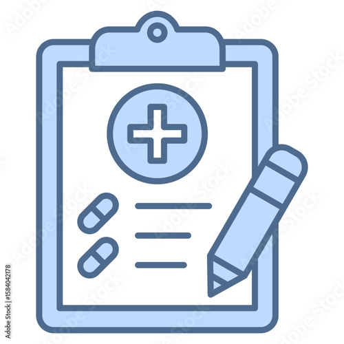 Prescription Blue Icon Element For Design