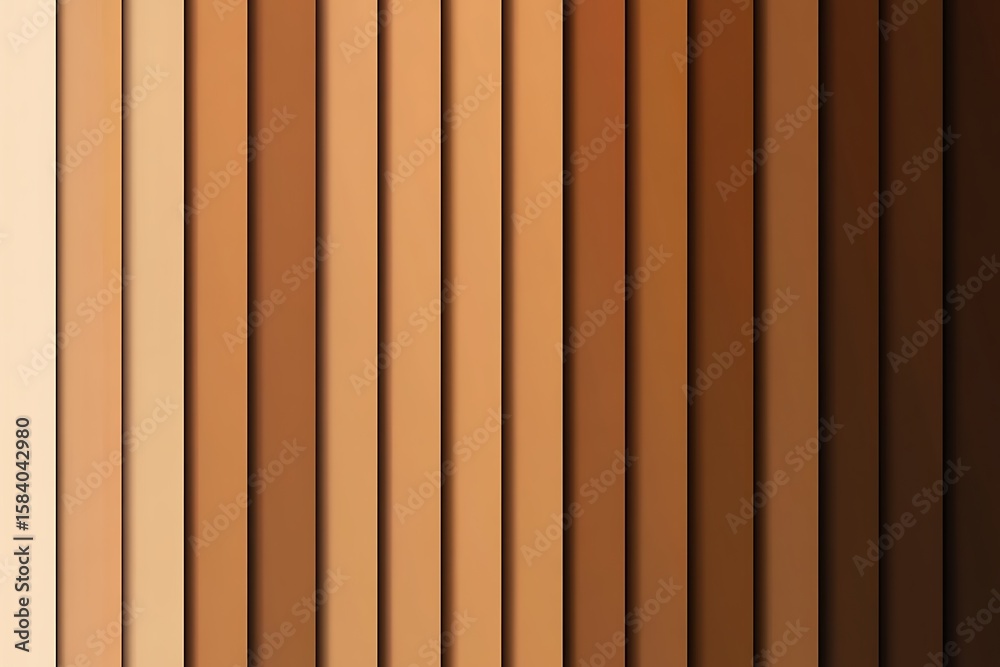 Naklejka premium A captivating image of a wood plank wall featuring a smooth gradient of warm brown tones, perfect for design inspiration