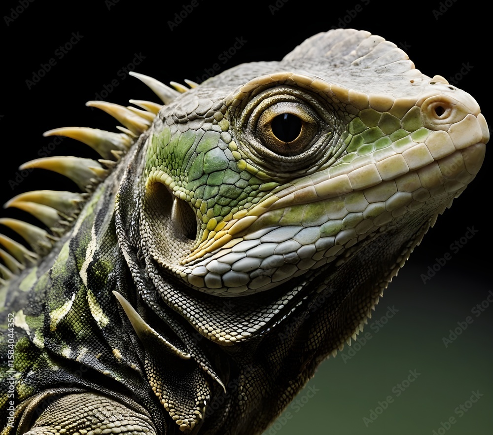 Fototapeta premium green iguana