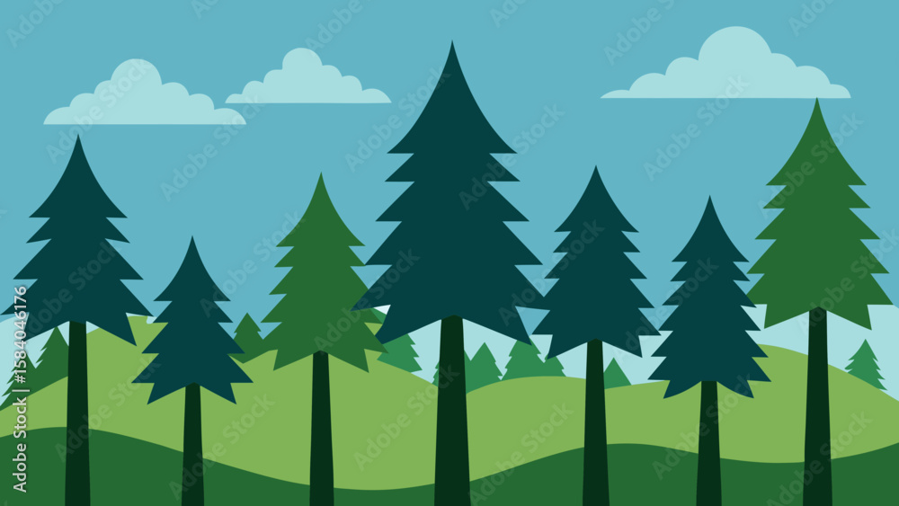 Obraz premium Dense Forest Where Trees Grow So Close Together Creating Tunnel