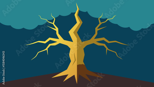 Magnificent Ancient Tree Struck by Lightning a Symbol of Resilience