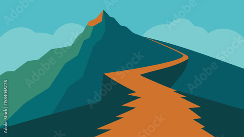 Mountain Trail That Follows the Edge of a Steep Cliff