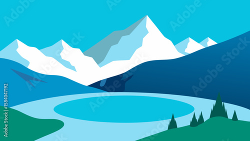 Remote Alpine Lake Accessible Only by Long Arduous Hike