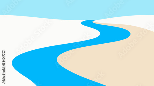 Discover a Small Perfectly Clear Stream Flowing Over a Bed of Smooth Stones