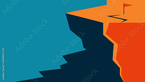 Trek a Steep Cliff Face with a Precarious Narrow Path