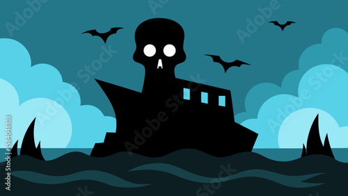 Witness the Ghostly Silhouette of a Shipwreck Visible at Low Tide