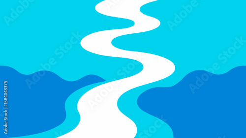 Witness the Turbulent Churning Water Where Two Large Rivers Converge