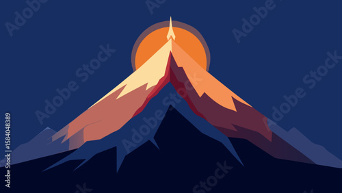 Experience the Very First Light of Dawn Touching a Majestic Mountain Peak