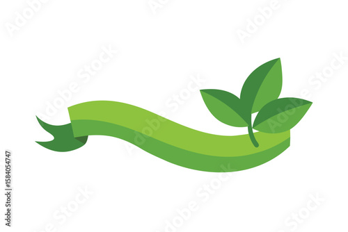 Cartoon Leaf Trail Wrapping Top And Sides