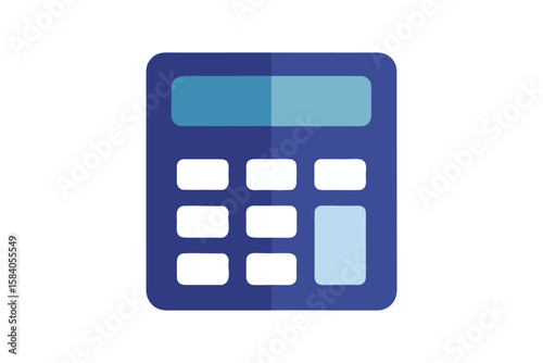 Calculator Icon With Large Buttons Flat Style