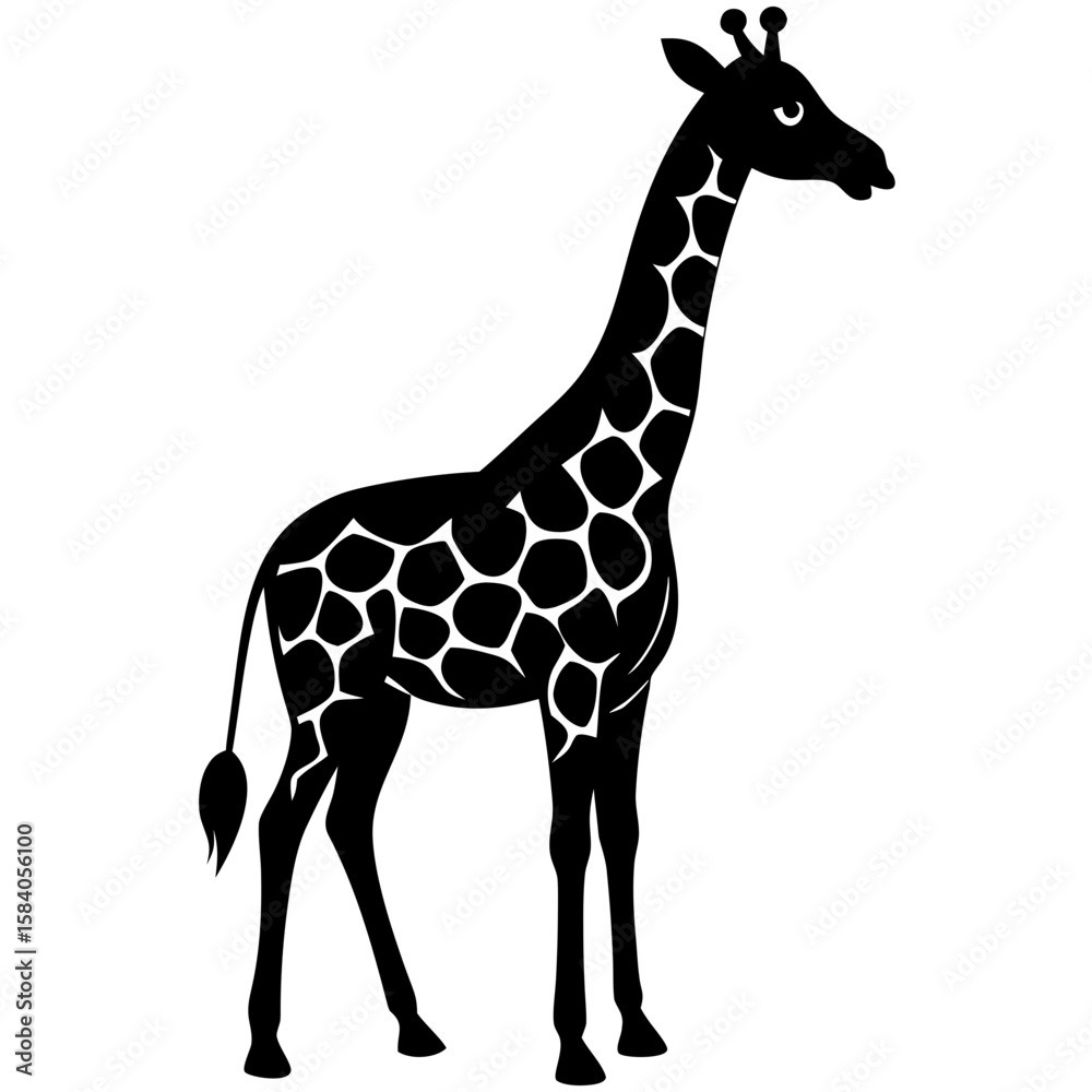 Naklejka premium giraffe vector illustration