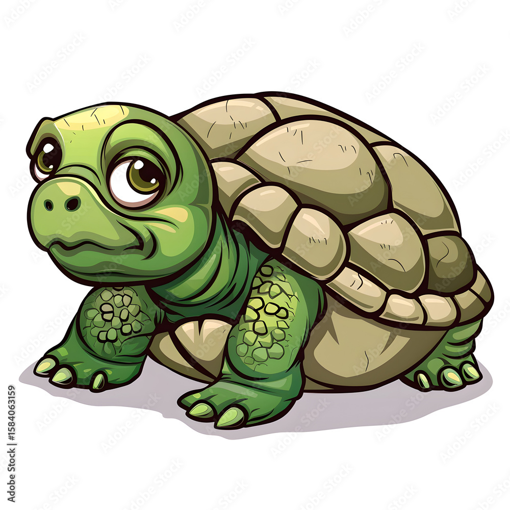 Fototapeta premium Blue Floral Pattern on Cream Background